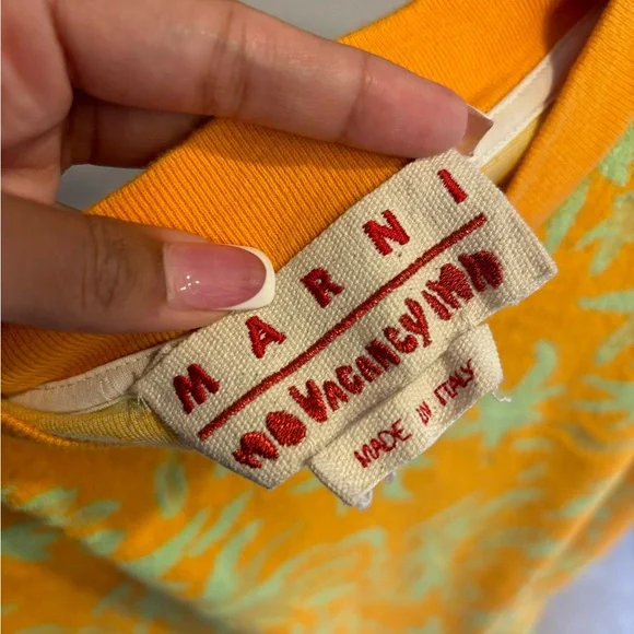 Marni Nvi Jacq Terry Print Shirt